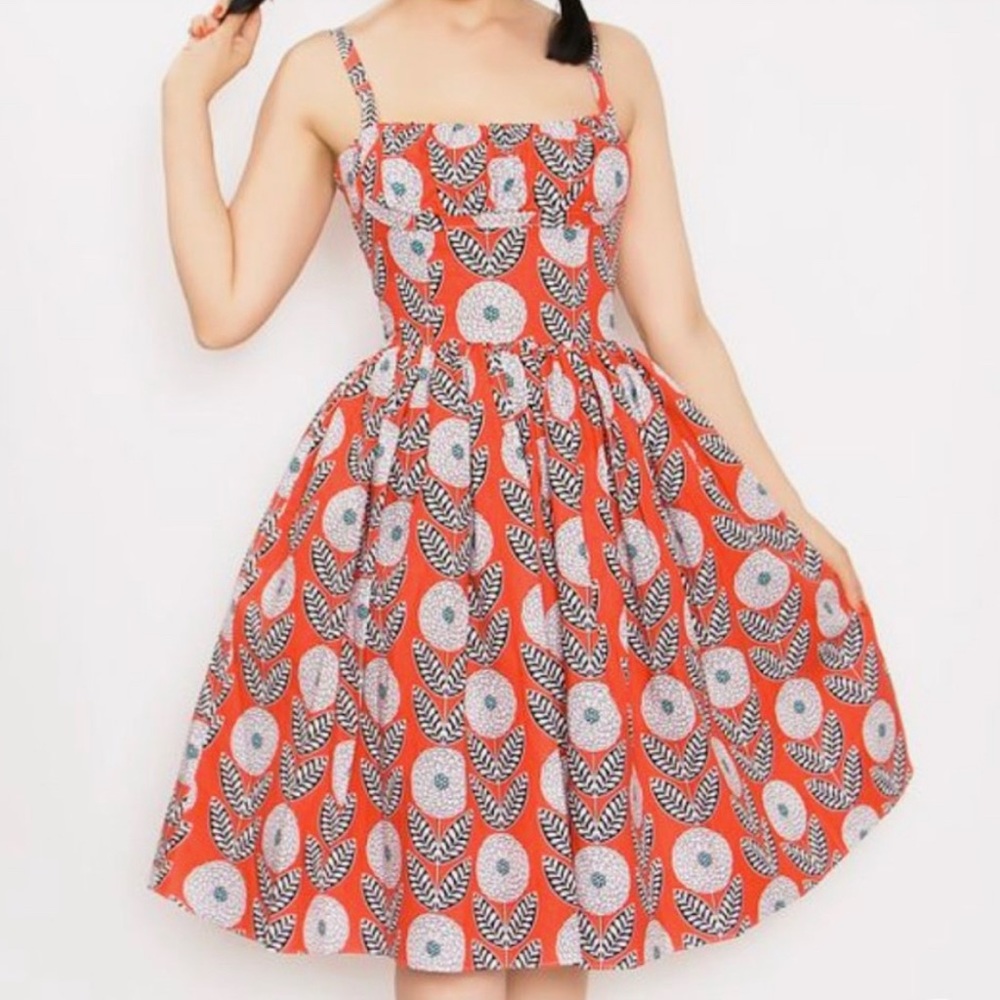 BD CHRYSANTHEMUM PRINT PARIS DRESS XL